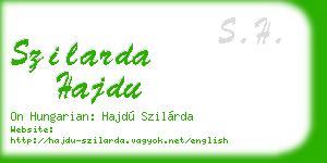 szilarda hajdu business card